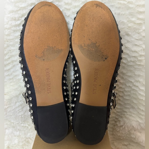 Steve Madden Vinetta Rhinestone Studded Mary Jane Flats - Picture 7 of 10